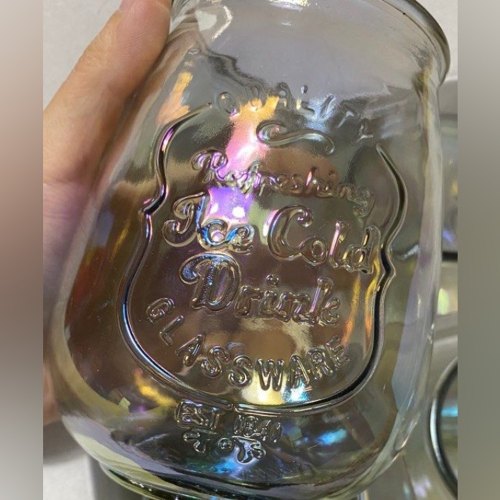Home Essentials Iridescent Glassware